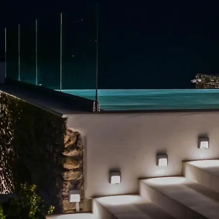 Villa Luxury White W Private Pool In Mikonos Kalafatis